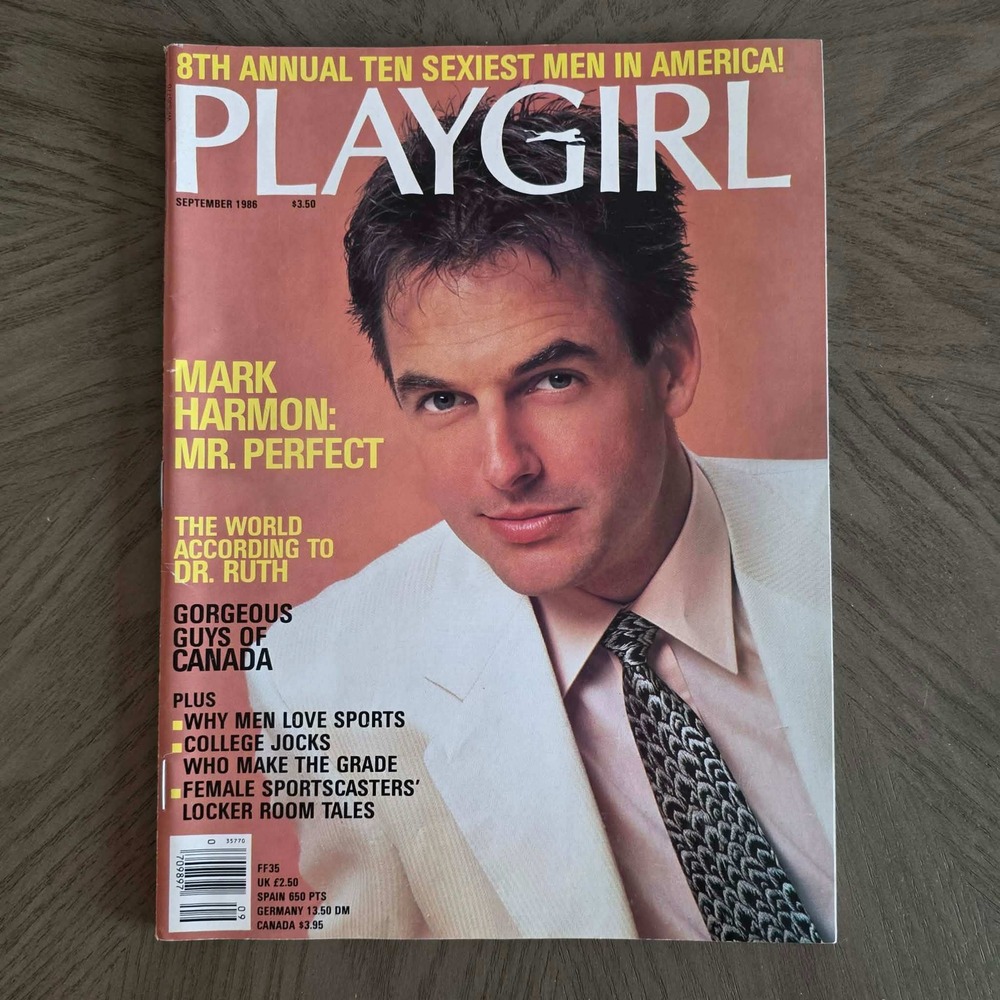 Playgirl Magazine September 1986 Mark Harmon Mr Perfect 8th Annual Sexiest Men